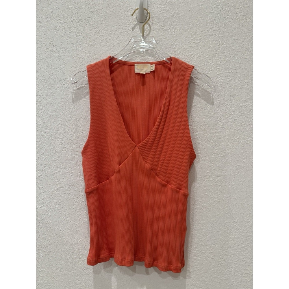 Nation LTD Leticia Tank Coral Organic Cotton Sleeveless Top M California Casual